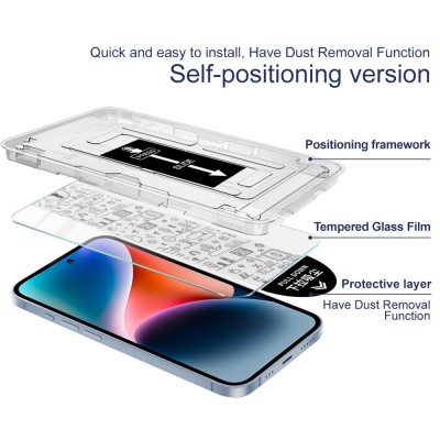 "IMAK" Dustless Tempered Glass ekrāna aizsargstikls - dzidrs (Galaxy S24)
