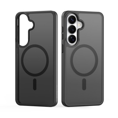 "DUX DUCIS" Yind MagSafe твердый силиконовый матовый (ТПУ) чехол - чёрный (Galaxy S26)