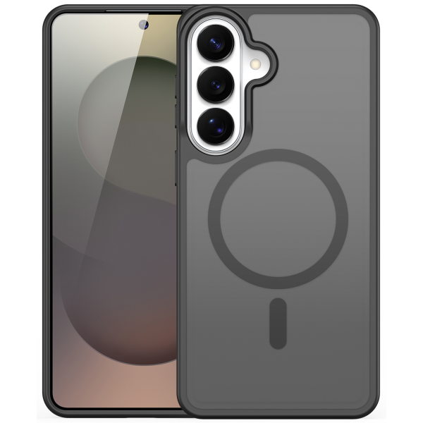 "DUX DUCIS" Yind MagSafe твердый силиконовый матовый (ТПУ) чехол - чёрный (Galaxy S26+)