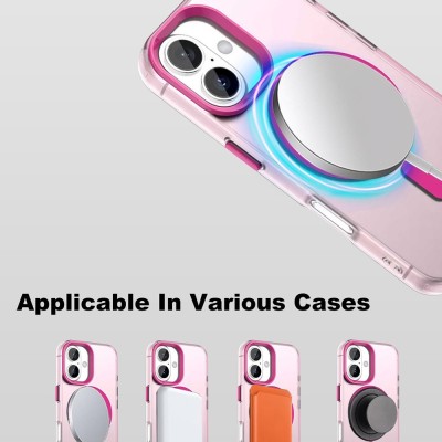 "IMAK" Candy MagSafe твердый силиконовый матовый (ТПУ) чехол - розовый (iPhone 17)