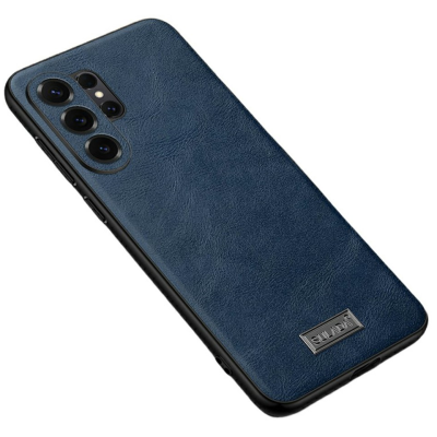 Кожаный чехол „Sulada“ Leather - синий (Galaxy S26 Ultra)