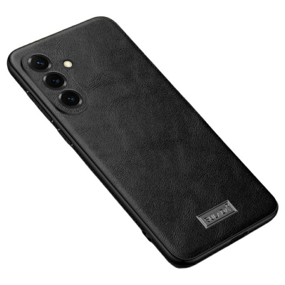 „Sulada“ Leather ādas apvalks - melns (Galaxy S26)