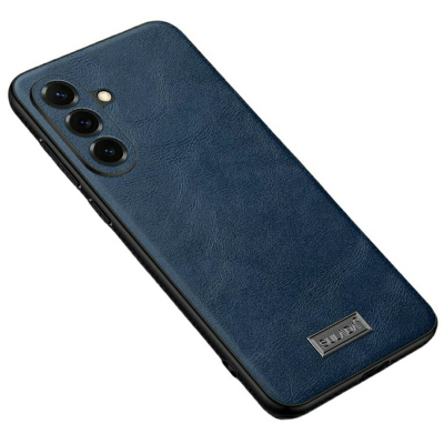 Кожаный чехол „Sulada“ Leather - синий (Galaxy S26)