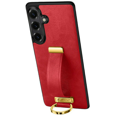 "SULADA" Leather Kickstand чехол - красный (Galaxy S26)