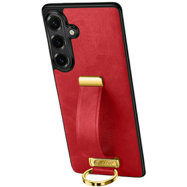 "SULADA" Leather Kickstand чехол - красный (Galaxy S26)