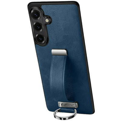 "SULADA" Leather Kickstand чехол - синий (Galaxy S26)