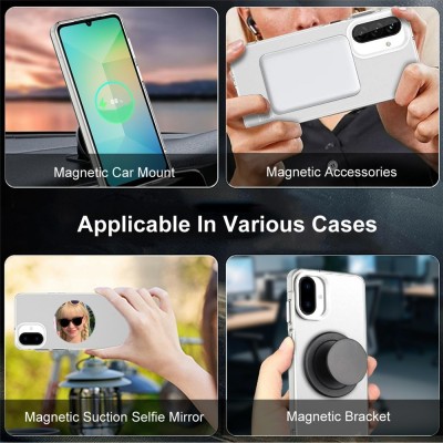 "IMAK" Candy MagSafe matēts cieta silikona (TPU) apvalks - balts (Xiaomi 17)