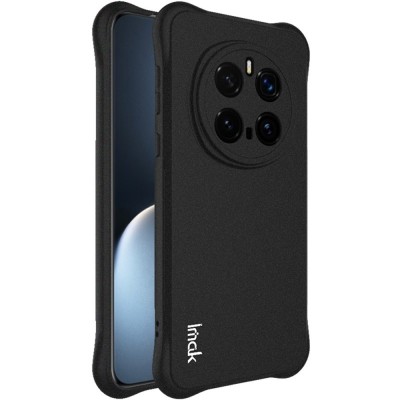 Усиленный твердый силиконовый Airbag матовый чехол "Imak" (TPU) - чёрный (Honor Magic7 Pro 5G)