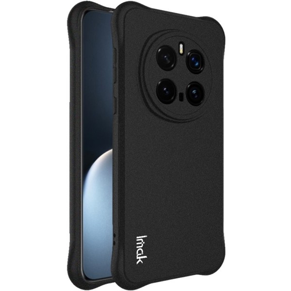 Усиленный твердый силиконовый Airbag матовый чехол "Imak" (TPU) - чёрный (Honor Magic7 Pro 5G)