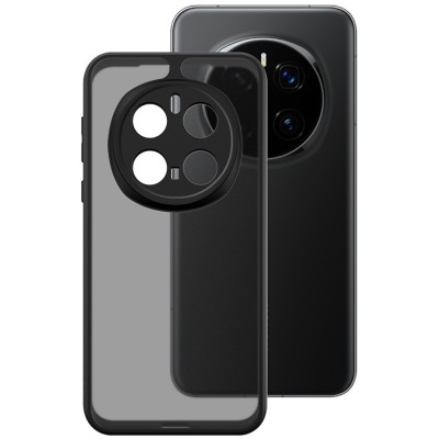 „Imak“ твердый силиконовый (TPU) матовый чехол – затемненный / чёрны (Honor Magic7 Pro 5G)