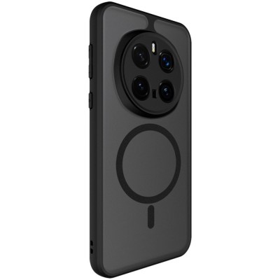 "IMAK" Candy MagSafe matēts cieta silikona (TPU) apvalks - melns (Honor Magic7 Pro 5G)