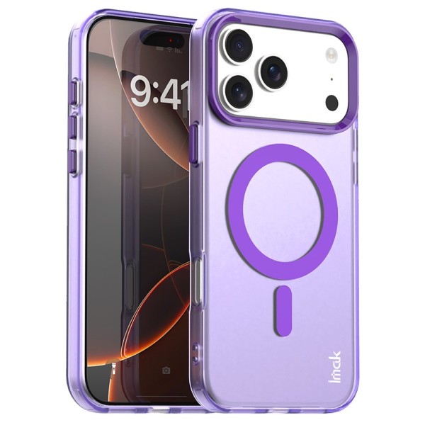 "IMAK" Candy MagSafe matēts cieta silikona (TPU) apvalks - violets (iPhone 17 Pro)