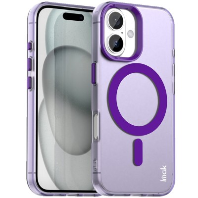 "IMAK" Candy MagSafe matēts cieta silikona (TPU) apvalks - violets (iPhone 17)