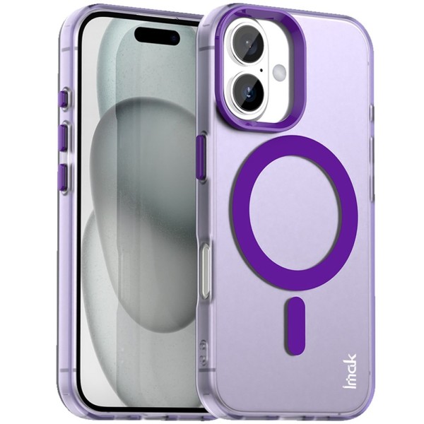 "IMAK" Candy MagSafe matēts cieta silikona (TPU) apvalks - violets (iPhone 17)