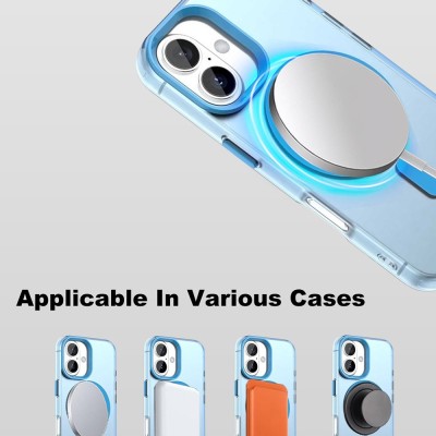 "IMAK" Candy MagSafe твердый силиконовый матовый (ТПУ) чехол - синий (iPhone 17)