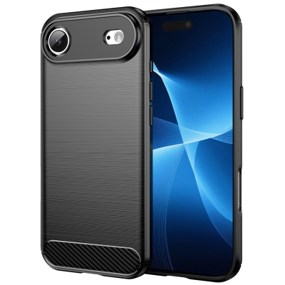 Твердый силиконовый чехол (TPU) "AMORUS" Carbon - чёрный (iPhone Air)