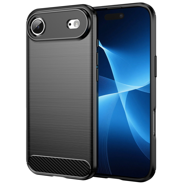 Твердый силиконовый чехол (TPU) "AMORUS" Carbon - чёрный (iPhone Air)