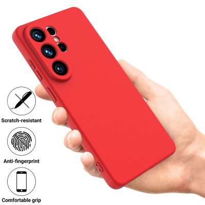 "Shell" твердый силиконовый (TPU) чехол - красный (Galaxy S26 Ultra)