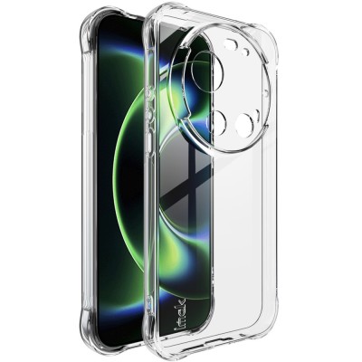 Усиленный твердый силиконовый чехол "Imak" (TPU) airbag - прозрачный (Xiaomi 17 Ultra)