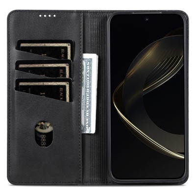 Чехол-книжка "AZNS" Retro - чёрный (Honor Magic7 Pro 5G)