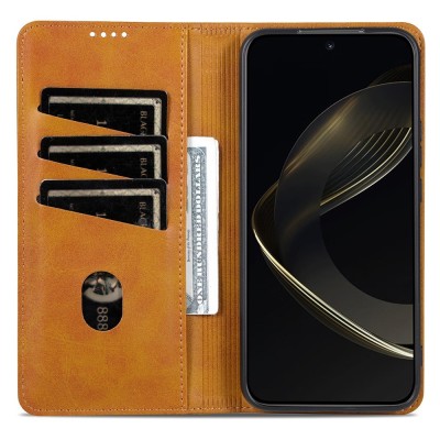 Чехол-книжка „AZNS“ Retro - коричневый (Honor Magic7 Pro 5G)
