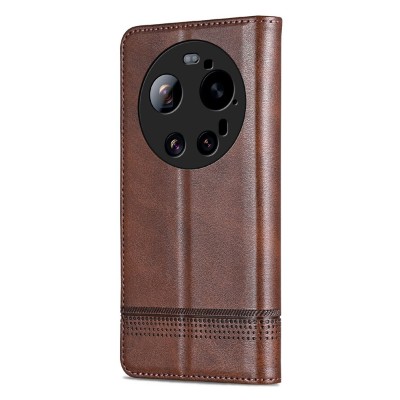 Чехол-книжка „AZNS“ Retro - коричневый (Xiaomi 17 Ultra)
