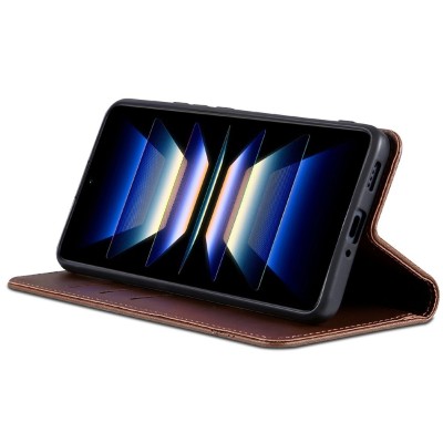 Чехол-книжка „AZNS“ Retro - коричневый (Xiaomi 17 Ultra)