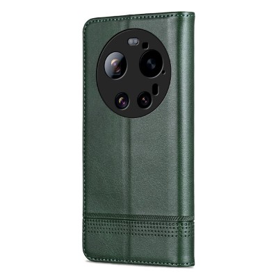 Чехол-книжка "AZNS" Retro - зелёный (Xiaomi 17 Ultra)