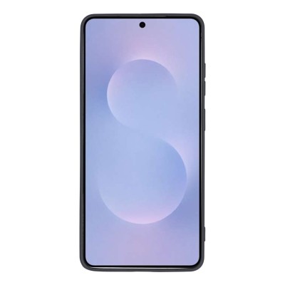 "Dechen" Ring Kickstand твердый силиконовый (TPU) чехол - чёрный (Galaxy S26 Ultra)