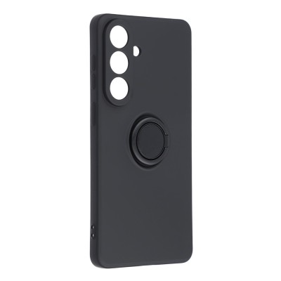 "Dechen" Ring Kickstand твердый силиконовый (TPU) чехол - чёрный (Galaxy S26+)