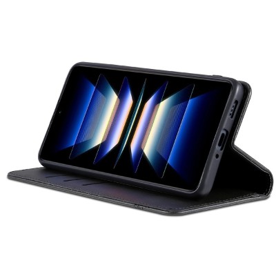 "AZNS" Retro atvērams maciņš - melns (Xiaomi 17 Ultra)