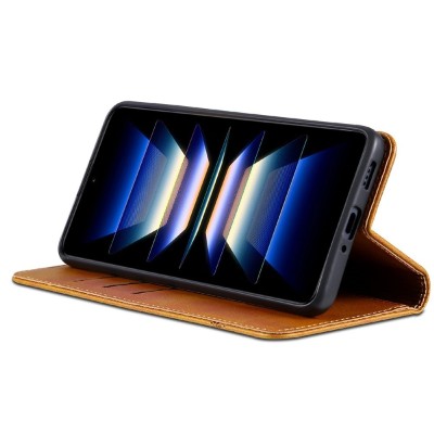 Чехол-книжка „AZNS“ Retro - коричневый (Xiaomi 17 Ultra)