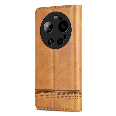 Чехол-книжка „AZNS“ Retro - коричневый (Xiaomi 17 Ultra)