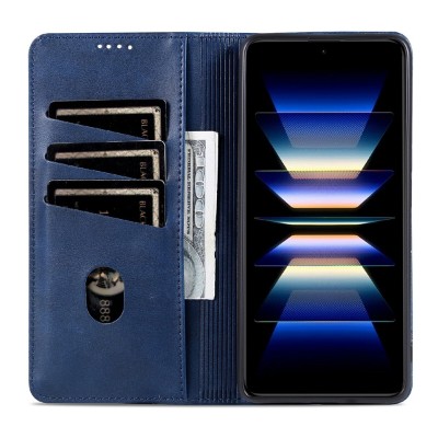 Чехол-книжка „AZNS“ Retro - синий (Xiaomi 17 Ultra)