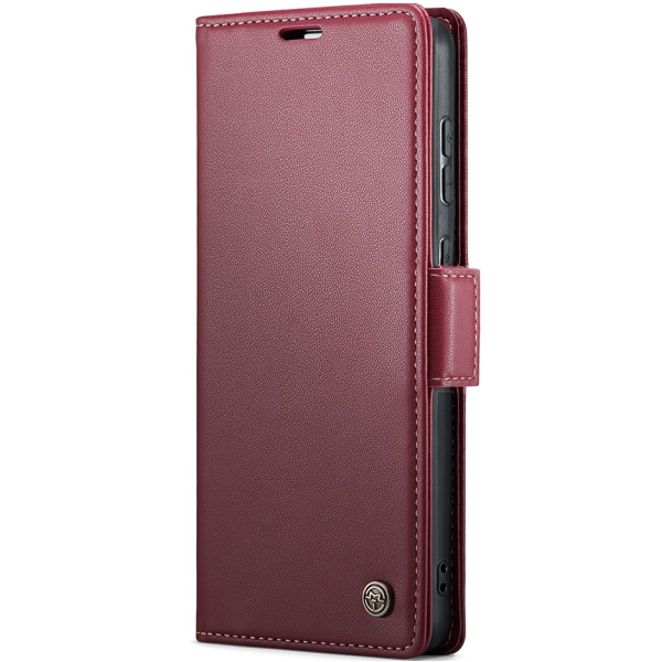 "CaseMe" Leather atvēramais ādas maciņš - bordo (Galaxy S20 Ultra)
