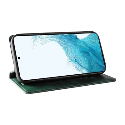 Чехол-книжка "YIKATU" Split - зелёный (Galaxy S22 5G)