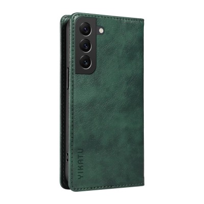 Чехол-книжка "YIKATU" Split - зелёный (Galaxy S22 5G)