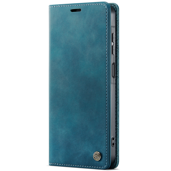 "CaseMe" Retro Skin atvēramais ādas maciņš - zaļš (Galaxy S26)