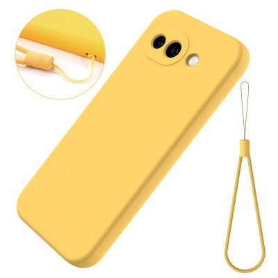 "Shell" твердый силиконовый (TPU) чехол - жёлтый (Pixel 10a)