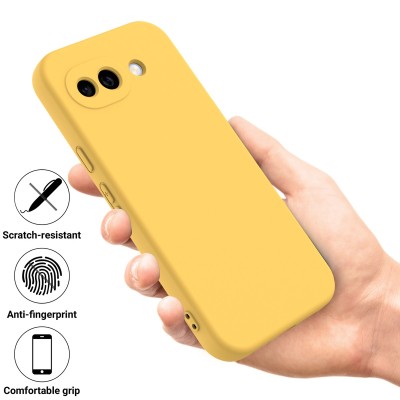 "Shell" твердый силиконовый (TPU) чехол - жёлтый (Pixel 10a)