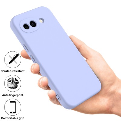 "Shell" твердый силиконовый (TPU) чехол - фиолетовый (Pixel 10a)