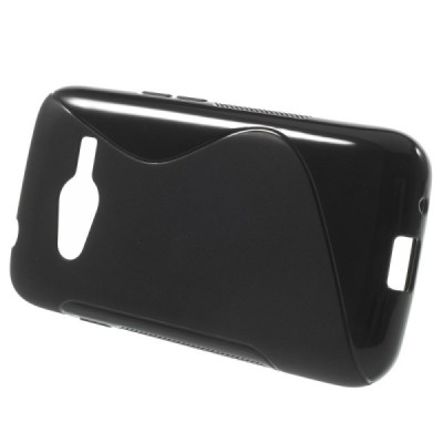 Samsung Galaxy Trend 2 G313 melns cieta silikona (TPU) apvalks / vacins.lv