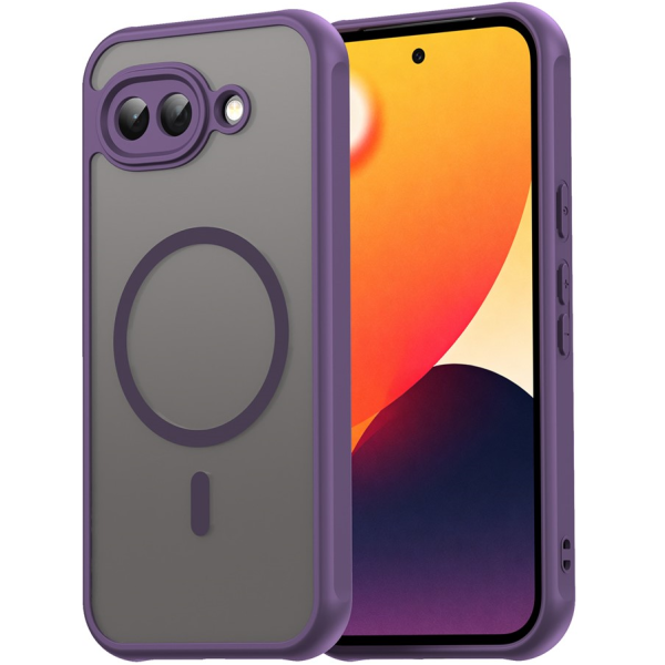 "Mofan" MagSafe matēts cieta silikona (TPU) apvalks - violets (Pixel 10a)