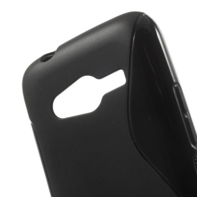 Samsung Galaxy Trend 2 G313 melns cieta silikona (TPU) apvalks / vacins.lv