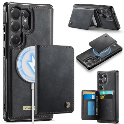 „CASEME“ Wallet apvalks - melns (Galaxy S26 Ultra)