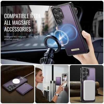 „CASEME“ Wallet чехол - фиолетовый (Galaxy S26 Ultra)