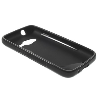 Samsung Galaxy Trend 2 G313 melns cieta silikona (TPU) apvalks / vacins.lv