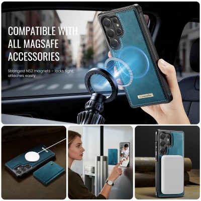 „CASEME“ Wallet apvalks - zaļš (Galaxy S26 Ultra)