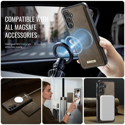 „CASEME“ Wallet чехол - коричневый (Galaxy S26)