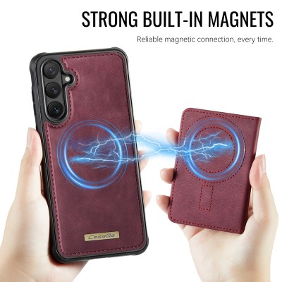 „CASEME“ Wallet apvalks - bordo (Galaxy S26)
